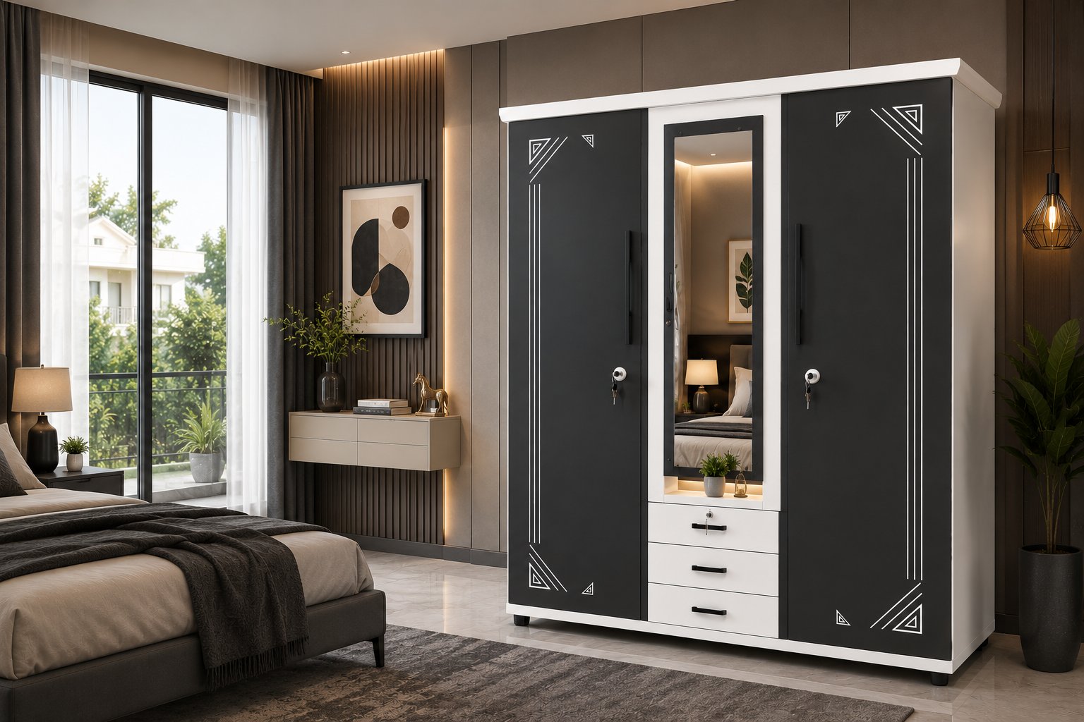 Satyam steel cupboard in a premium setting